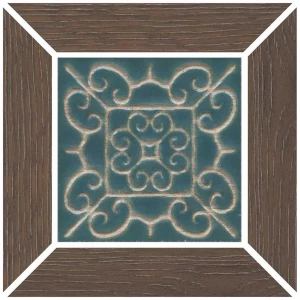 Вставка Kerama Marazzi Тровазо наборная матовая коричневая светлая ID154 13x13 см