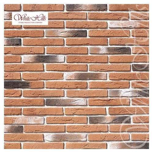 Плитка под кирпич White Hills Остия Брик 380-50 29х4,9х1,7-2,0 см