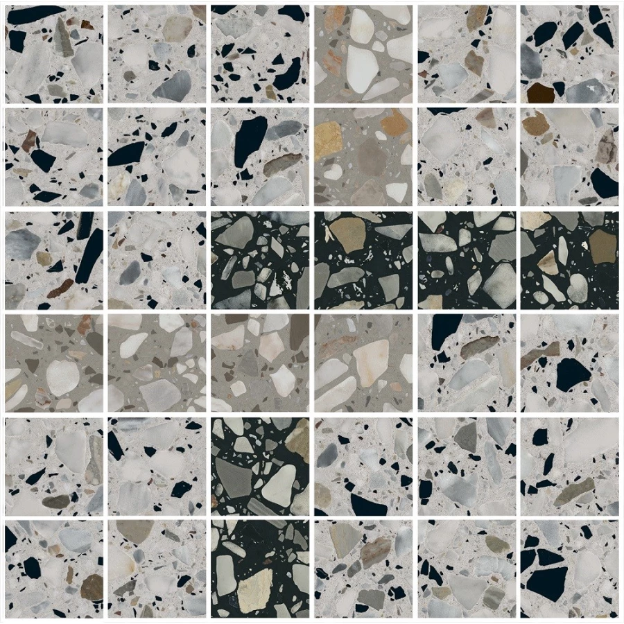 Мозаика Kerama Marazzi Бричиола 1 полуглянцевая белая SG6531/MM 30x30 см