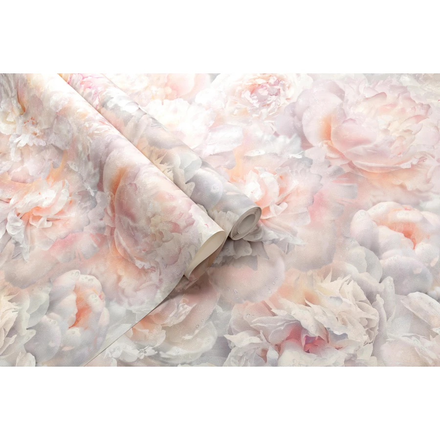 Обои флизелиновые Palitra Home HomeColor Pions бежевые HC71995-25 1,06х10,05 м