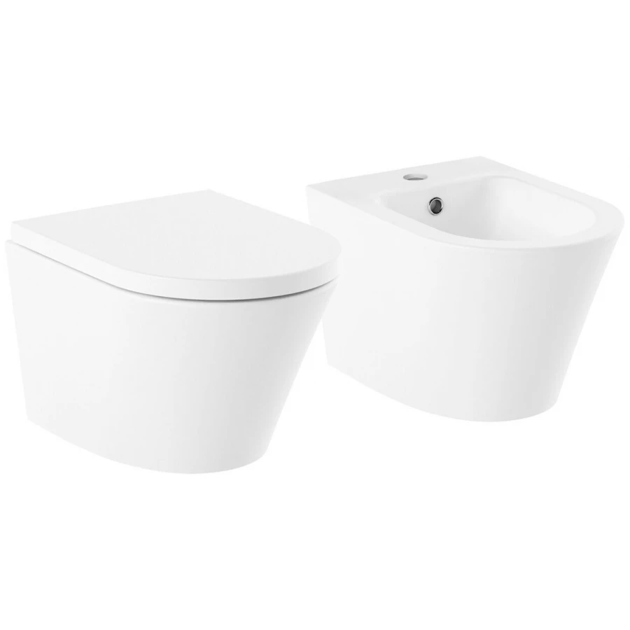 Унитаз с биде Lavinia Boho Biore Rimless 21031006 (комплект 2 в 1)