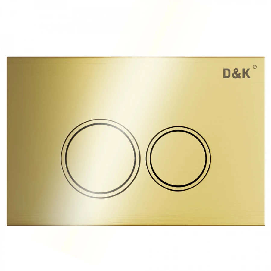 Клавиша смыва D&K Bayern матовое золото DB1529007