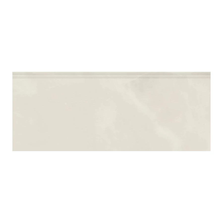 Плитка настенная Kerama Marazzi Махкама Плинтус обрезной глянцевый светло-бежевый 30x12 см