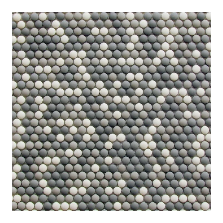 Мозаика Bonaparte Стеклянная мозаика Pixel mist d12х6 матовая серая 32,5х31,8 см