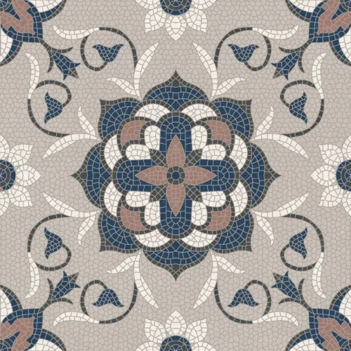 Керамогранит Motto Velvet Levels Brich Decor 1055 матовый серый N100196 20x20 см