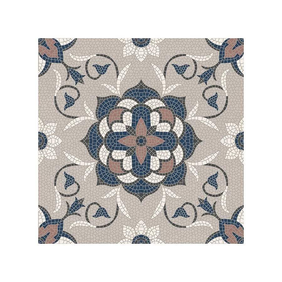 Керамогранит Motto Velvet Levels Brich Decor 1055 матовый серый N100196 20x20 см