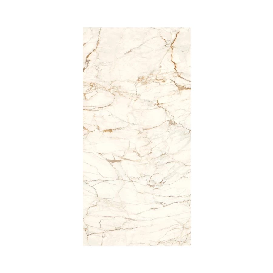 Керамогранит Ariostea Ultra Marmi Calacatta Macchia Vecchia Lucidato Shiny 6 мм глянцевый кремовый UM6L300575 300х150 см