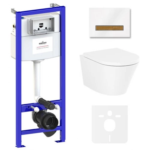 Унитаз Lavinia Boho Relfix Biore Rimless 75110179 (комплект 6 в 1)