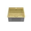 Кухонная мойка Lemark Janga 490 прямоугольная из нержавеющей стали светлое золото 9938106