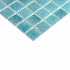 Мозаика Bonaparte Стеклянная мозаика Atlantis Tempo 24х24 глянцевая бирюзовая 31,5х31,5 см