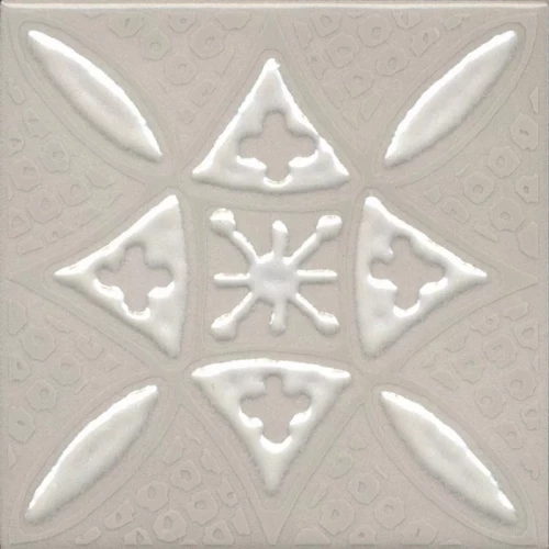 Плитка настенная Kerama Marazzi Бахия 2 Декор глянцевый светло-серый KMD3STA018GN 9,8x9,8 см