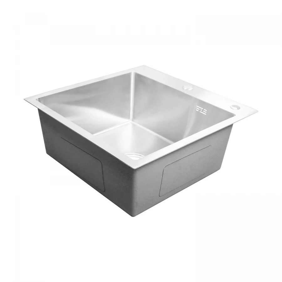 Кухонная мойка Azario Sabrina нержавеющая сталь цвет серебро AZS5050S 50х50х20 см