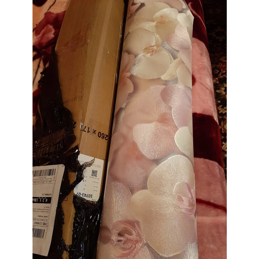 Обои флизелиновые Palitra Home HomeColor Orchid розовые HC71421-25 1.06х10.05 м