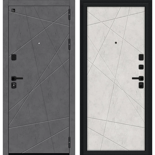 Входная дверь Bravo Граффити-5/SBlack 205x96 Slate Art/Look Art правое открывание