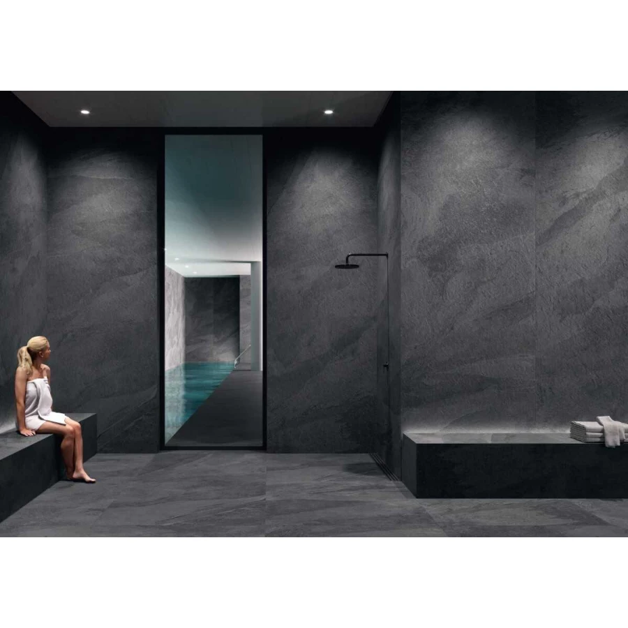 Керамогранит Coverlam Annapurna Negro матовый черный 78NN-91 300х100 см