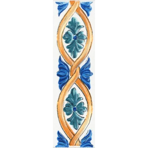 Бордюр Kerama Marazzi Капри майолика белый 3х9,9 см