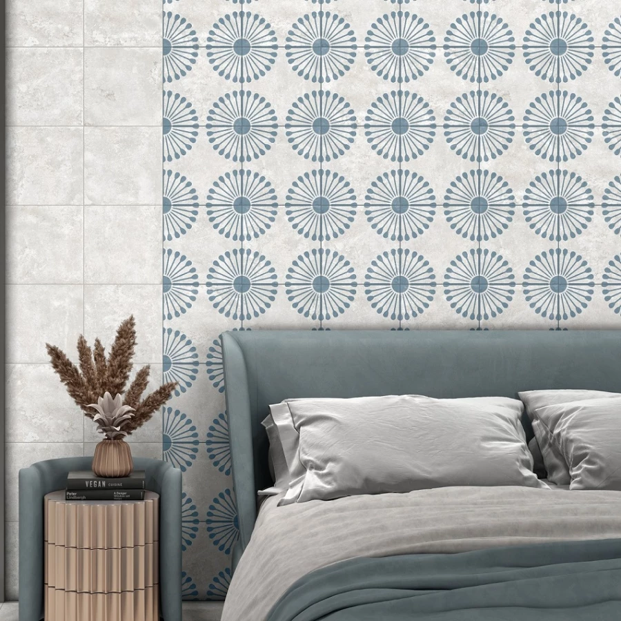 Керамогранит Motto Ceramic Palmas White Decor 4 матовый белый N100128 20x20 см