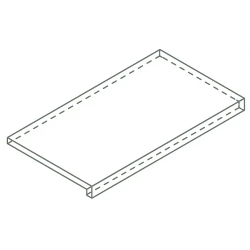 Ступень фронтальная Italon Фоссил Х2 Блэк черная 620070003050 120х33 см