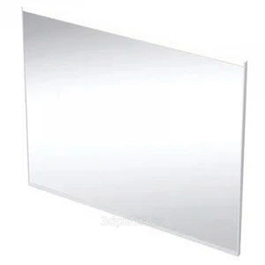 Зеркало с подсветкой Geberit Option Plus с прямым и непрямым освещением B 90 см H 70 см Серебристые оттенки Матированный алюминий 502.783.00.1