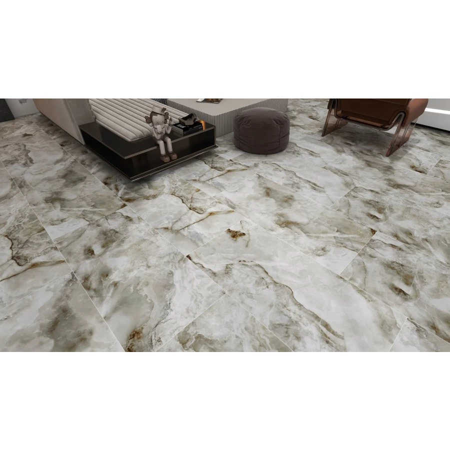 Керамогранит Bonaparte Amaris Soft Polish Light Rect светло-серый 120х60 см