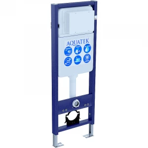 Инсталляция для подвесного унитаза узкая Aquatek Standart 37 звукоизоляционная прокладка INS-0000017 1130*370*150 мм