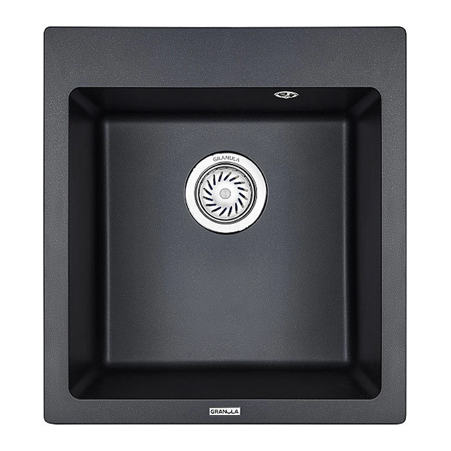 Кухонная мойка Granula 4651, ШВАРЦ 46,5х51