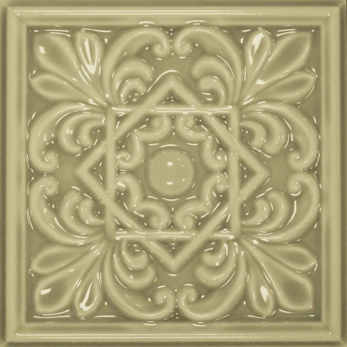 Плитка настенная Cevica Plus Classic 1 Khaki глянцевая бежевая CV62796 15х15 см