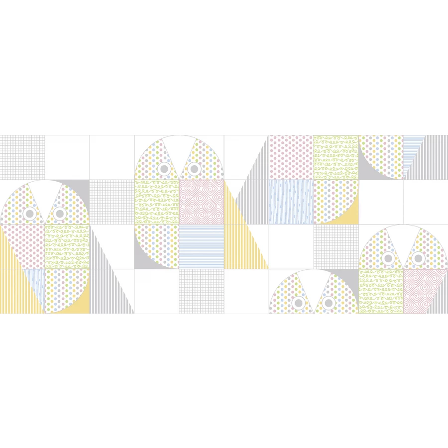 Плитка настенная Декор Azori Палитра букля матовый многоцветный 00-00109238 50,5х20,1 см