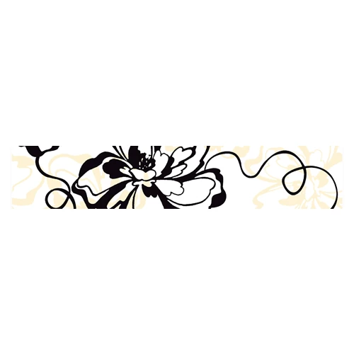 Бордюр Нефрит-Керамика Монро черный 05-01-1-76-00-04-050-0 40х7,5 см