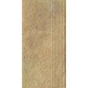 Ступень Paradyz Eremite Sand Stopnica Prosta Struktura Mat B1a матовая бежевая 60х30 см
