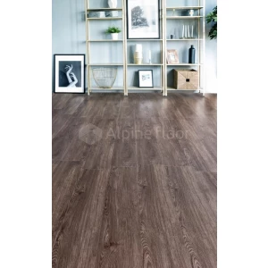 Каменный SPC ламинат Alpine Floor Sequoia SPC синхронное тиснение Темная ЕСО 6-12 SPC 43 класс 4 мм 2.23 кв.м 122х18.3 см