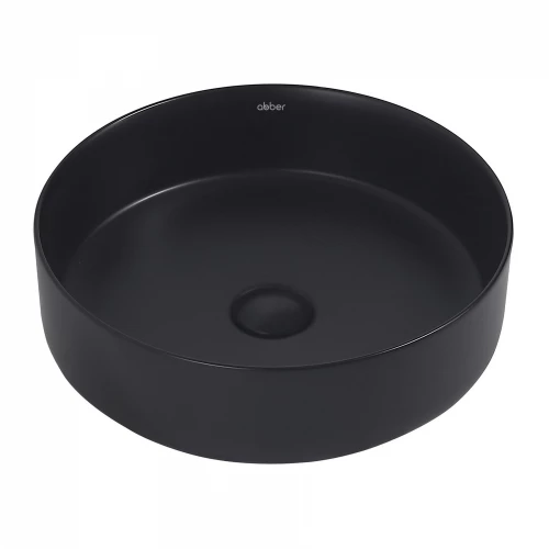 Раковина накладная Abber Bequem черная матовая AC2109MB