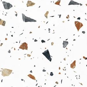 Керамогранит Laparet Terazzo Bianco карвинг матовый цветной 60х60 см