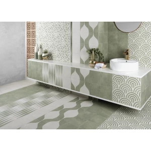 Керамогранит Mainzu Green Garden White Season матовый белый PT03844 20х20 см