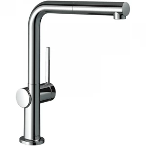 Кухонный смеситель Hansgrohe однорычажный 270 с вытяжным изливом 1 jet Hansgrohe Talis M54 Sbox 72809000