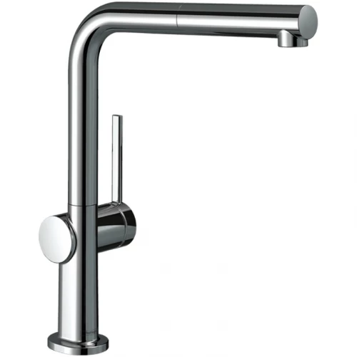 Кухонный смеситель Hansgrohe однорычажный 270 с вытяжным изливом 1 jet Hansgrohe Talis M54 Sbox 72809000