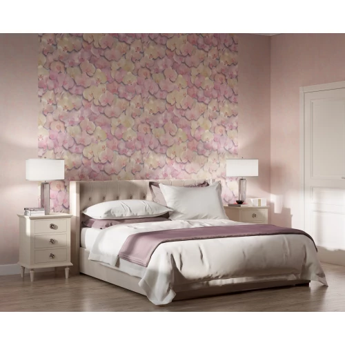 Обои флизелиновые Palitra Home HomeColor Orchid бежевые HC71421-11 1.06х10.05 м