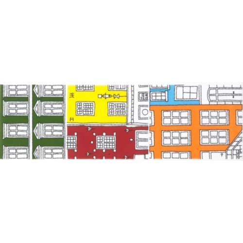 Плитка настенная Kerama Marazzi Стокгольм Бордюр глянцевый многоцветный AC39/7071T 20х6,3 см