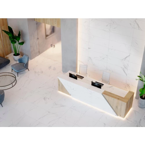 Плитка настенная Porcelanosa Артис Глосс / Artic Gloss глянцевая белая 100244464 120х45 см