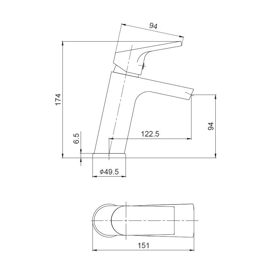Смеситель для раковин Esko Ontario ON 26 хром