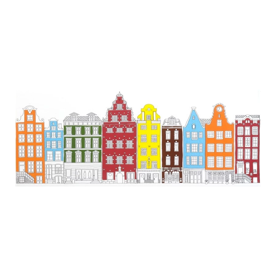 Плитка настенная Kerama Marazzi Стокгольм Декор глянцевый многоцветный AC36/7071T 50х20 см