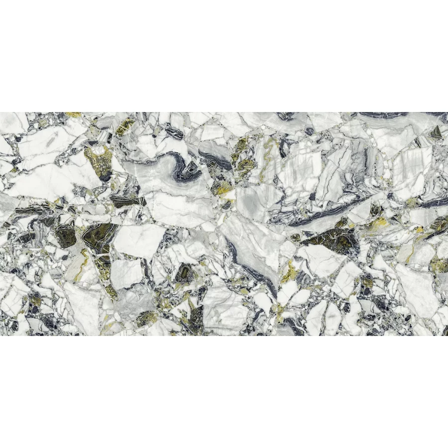 Керамогранит Atlas Concorde Forte Dei Marmi Quark Ceppo Apuano Forest Matt Rett матовый белый 610010002960 160х80 см