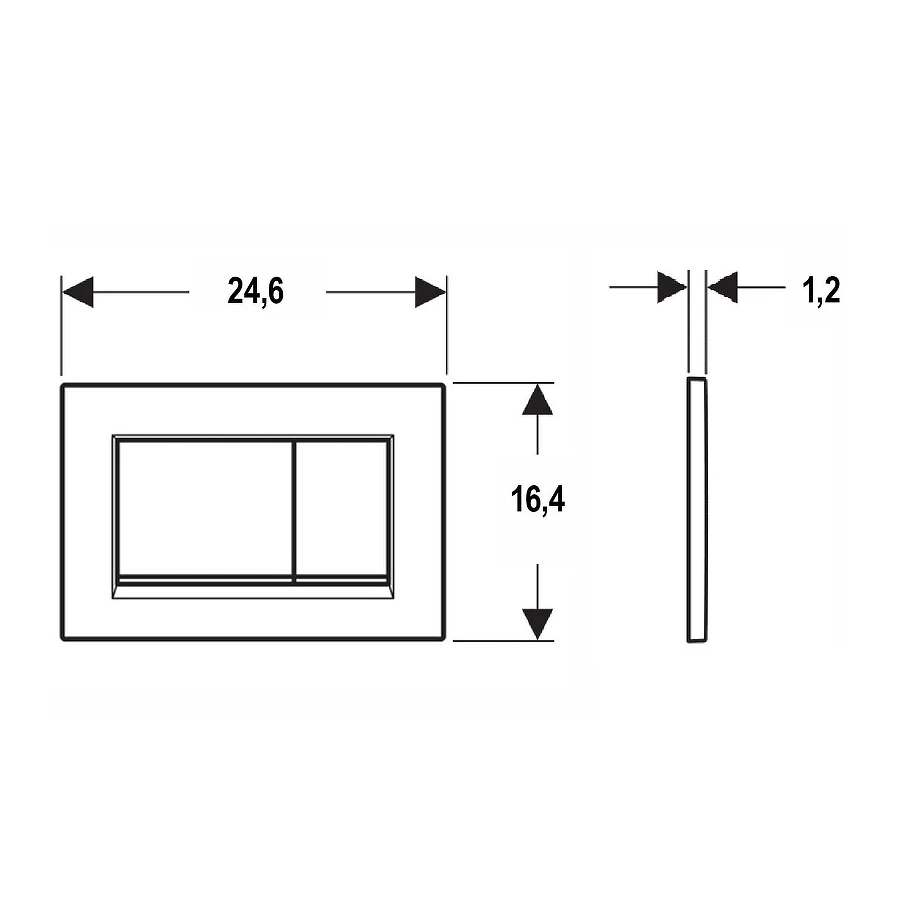 Смывная клавиша Geberit Sigma 30 черный 115.883.16.1