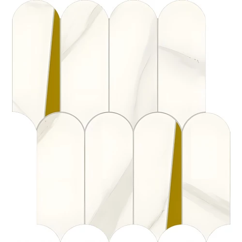 Мозаика Italon Метрополис Калакатта Элегант / Metropolis Calacatta Elegant матовая серая 600110000948 36,1х32,5 см