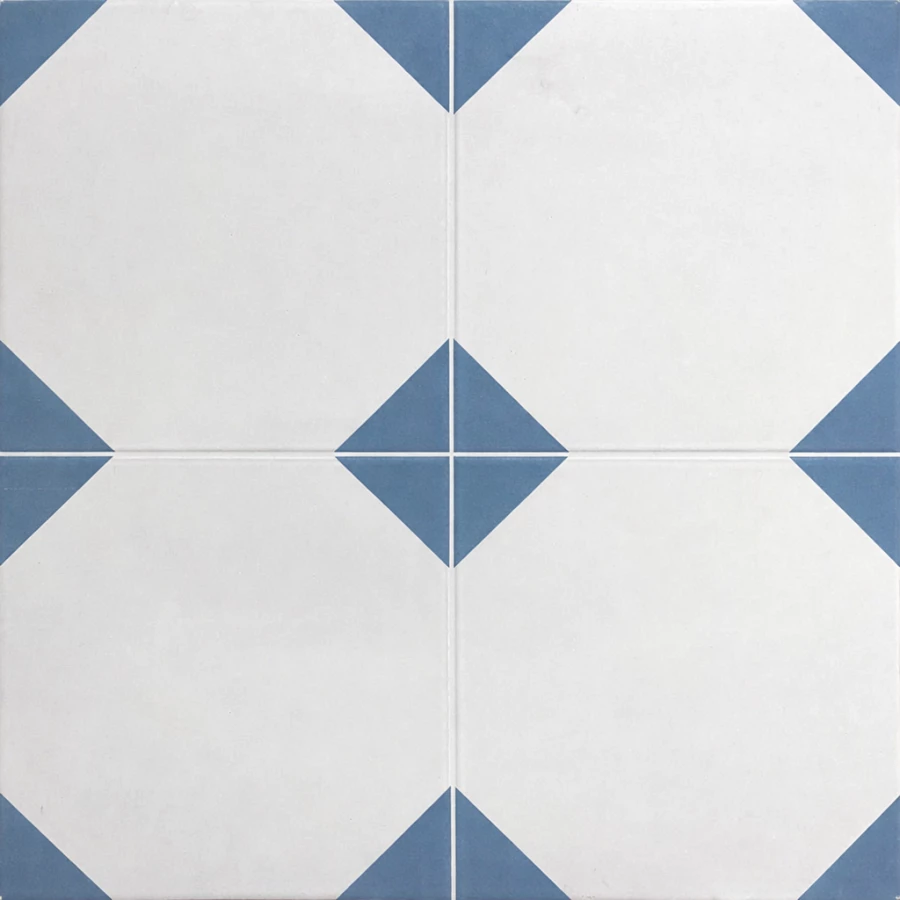 Керамогранит Etili Seramik ДВ Блуе Пре-цут / DV Blue Pre-cut матовый синий 45x45 см
