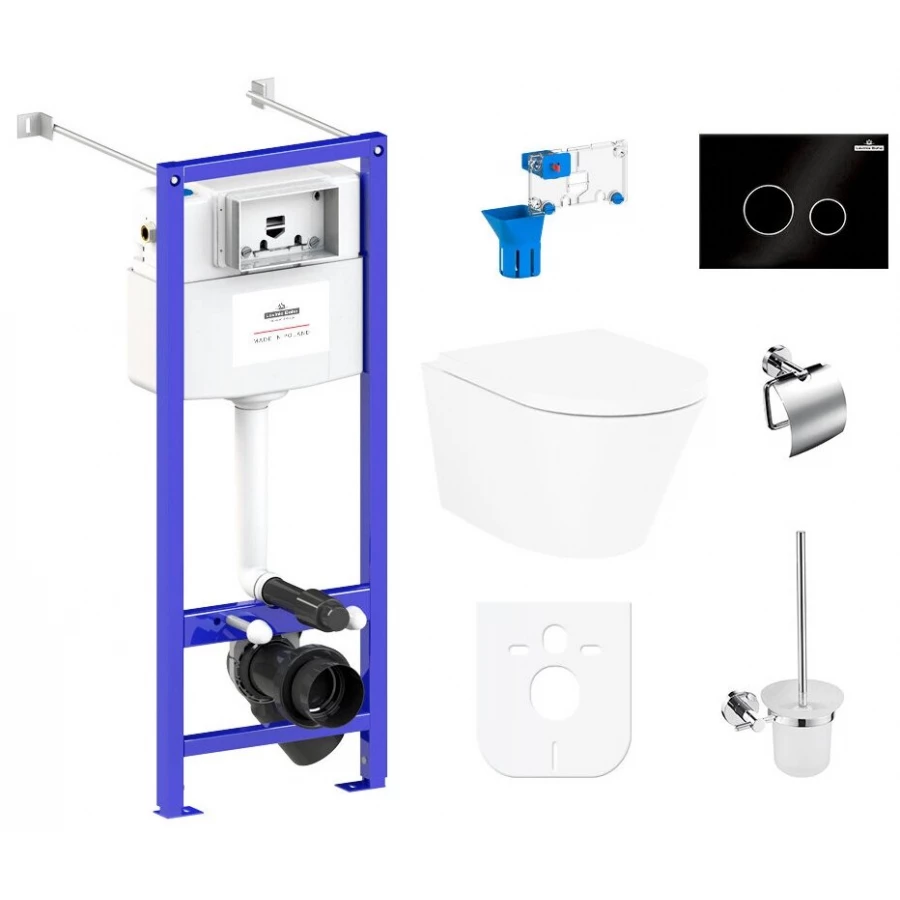 Унитаз Lavinia Boho Relfix Biore Rimless 97020168 (комплект 9 в 1)