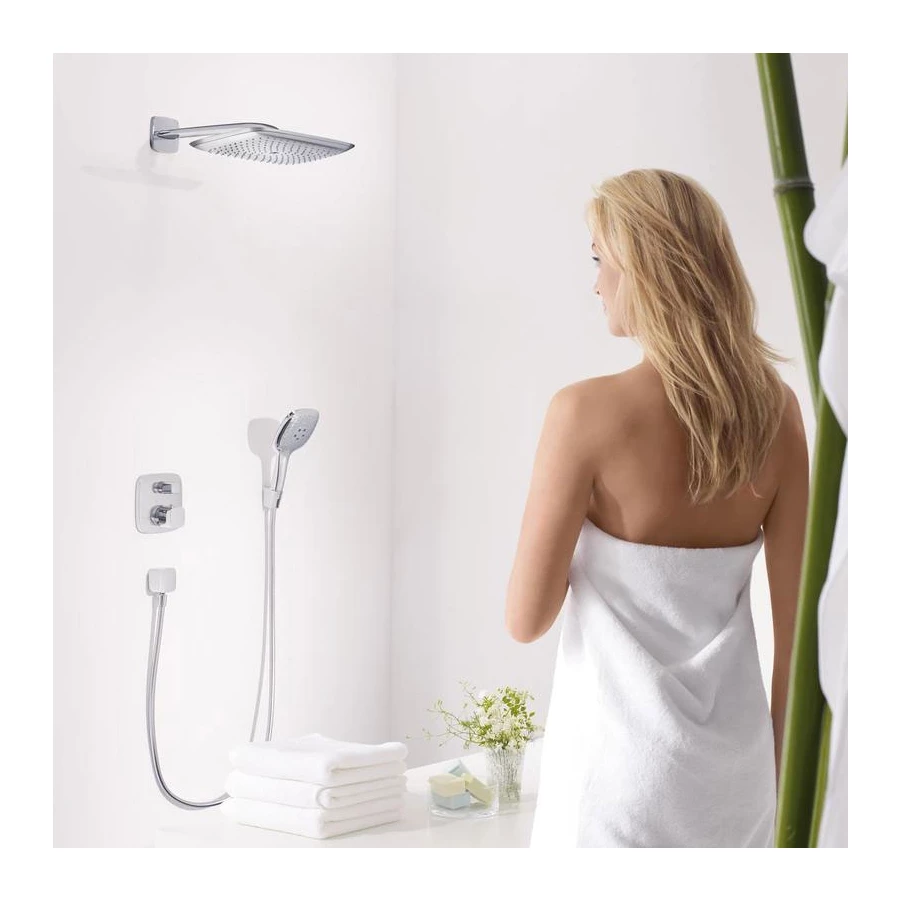 Шланговое подключение Hansgrohe Fixfit Square Хром 26455000