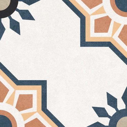 Керамогранит Motto Levels White Decor 1019 матовый белый N100084 20x20 см