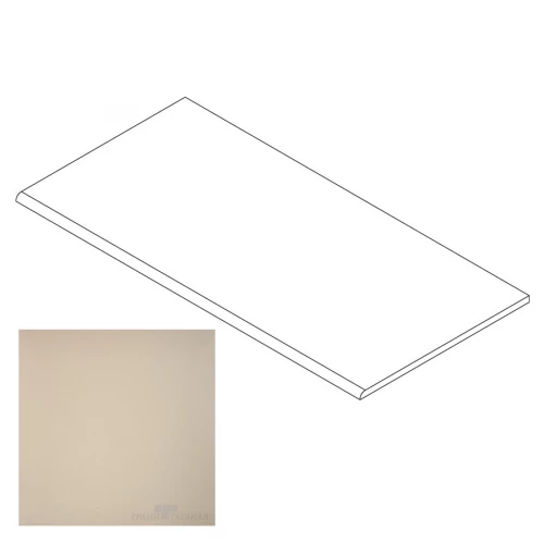 Ступень Грани Таганая Профи с завальцовкой бежевая матовая GT100M 120х29,5 см