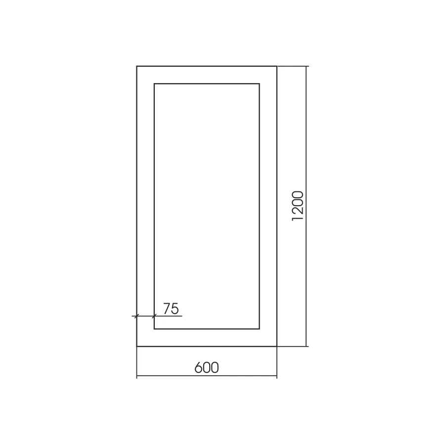 Зеркало Silver Mirrors Шагрень ФР-00002211 60x120 см